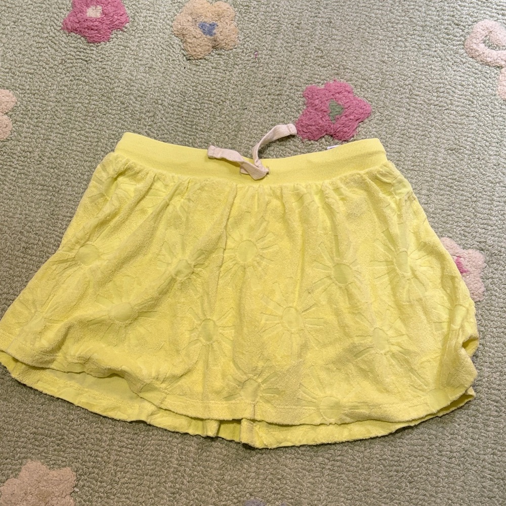 Old Navy Yellow Floral Lace Girls' Skort
